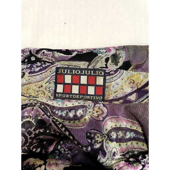 VINTAGE‎ JULIO JULIO SPORT DEPORTIVO WOMANS SIZE M/L paisley PATTERNED TOP | G1 - Picture 3 of 6